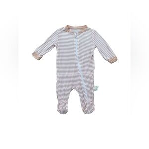 Milkberry Size 0-3 Months Pink Striped Bamboo Sleeper